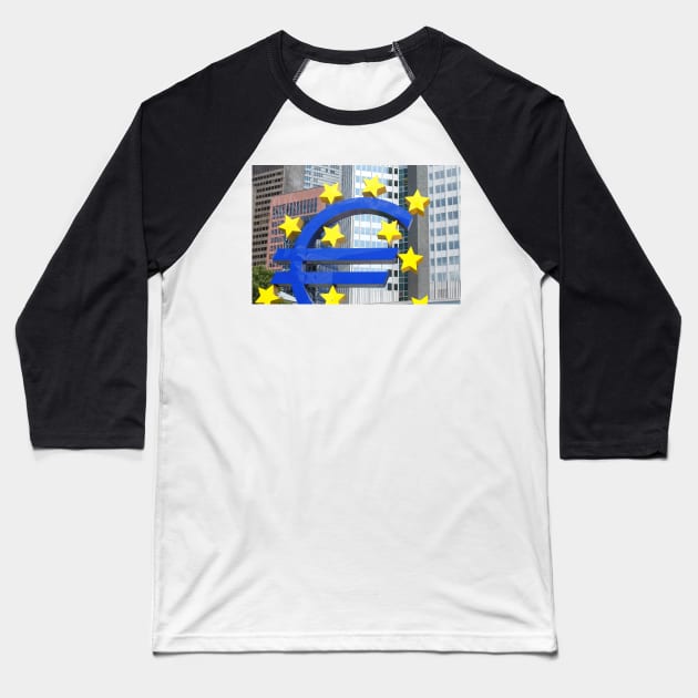 Euro monument, Frankfurt Baseball T-Shirt by Kruegerfoto